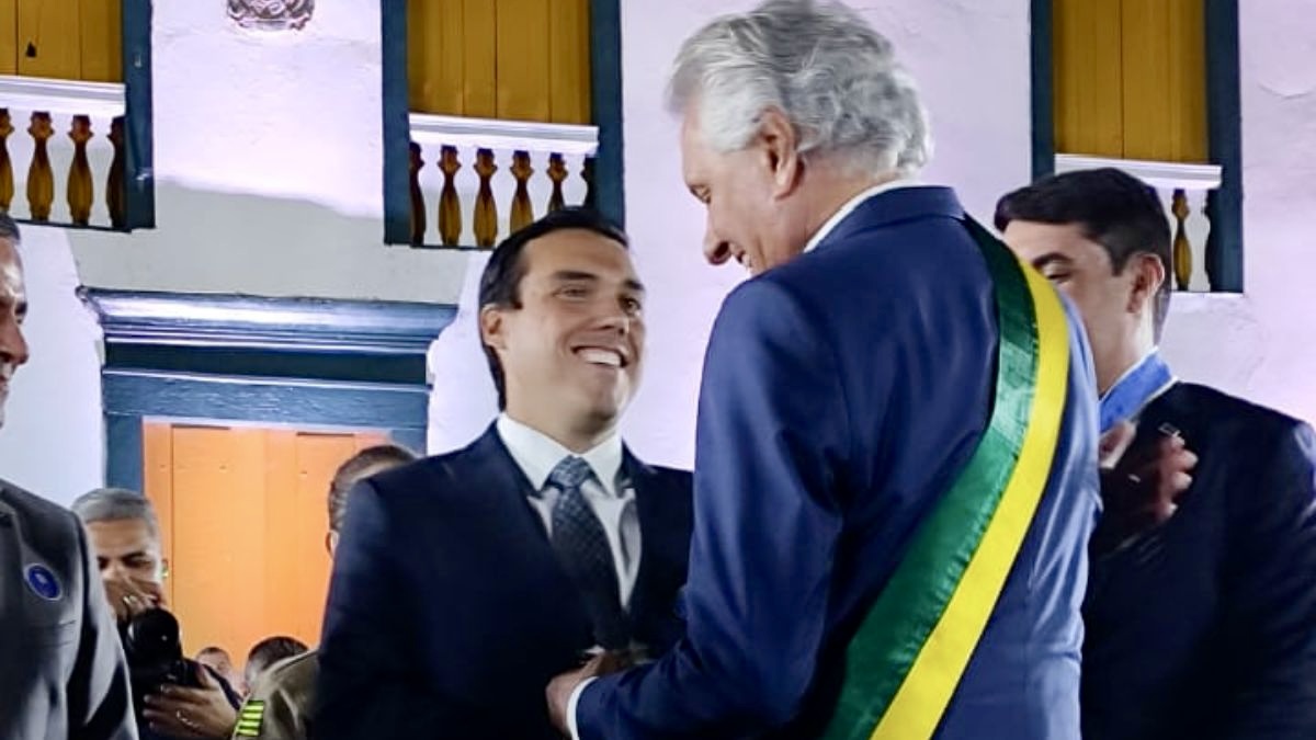 Zé Delio foi um dos homenageados pelo governador Ronaldo Caiado na cidade de Goiás