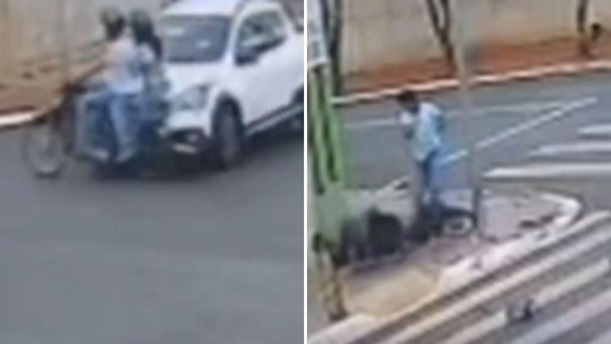 criança era transportada na moto, nos braços da mãe, que ocupava a garupa do marido na motocicleta