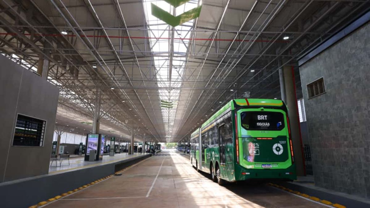 Nova estrutura do Terminal Praça da Bíblia, em Goiânia