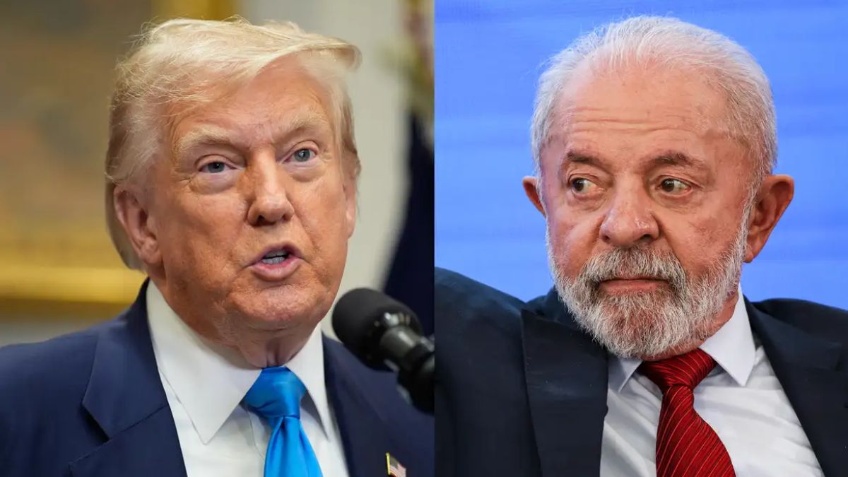 Presidentes Donald Trump e Lula da Silva